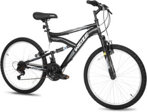 WEIZE Mountain Bike 24 26 27.5-Inch Adult Bicycle MTB for Men Teenage Women | Outdoor Cycling 18-Speed High-Carbon Steel Dual Full Suspension Adjustable Ergonomic Seat with Suspension Fork, Multicolor